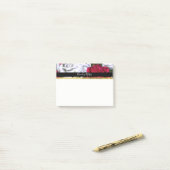 Rood & Wit Rozen Shabby Chic Modern Gepersonalisee Post-it® Notes (Op bureau)