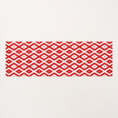 Rood-wit ruitpatroon yogamat (Achterkant (horizontaal))