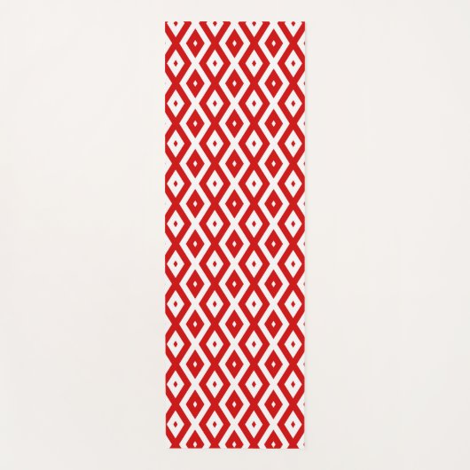 Rood-wit ruitpatroon yogamat (Voorkant)