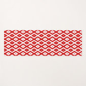 Rood-wit ruitpatroon yogamat (Voorkant (horizontaal))