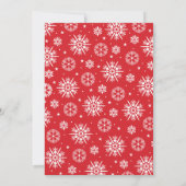 Rood Wit Rustiek Hout Foto Kerstmis (Achterkant)