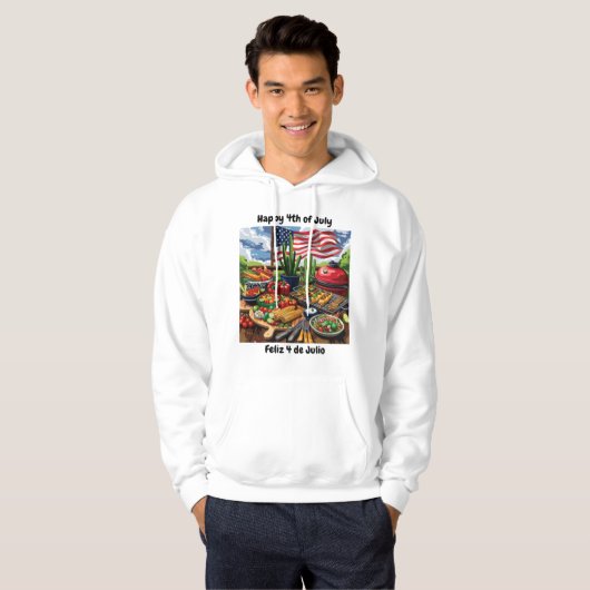 Rood, Wit & Salsa Hoodie (Voorkant volledig)