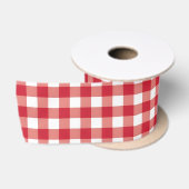 Rood & Wit Satijnen Lint (Spoel)