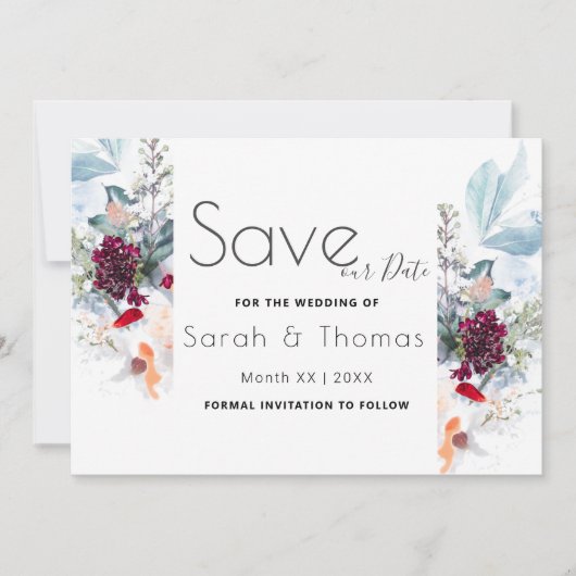 ROOD WIT & SINAASAPPEL BLOEMELEGANT BEWAAR ONZE DA AANKONDIGING (Voorkant)