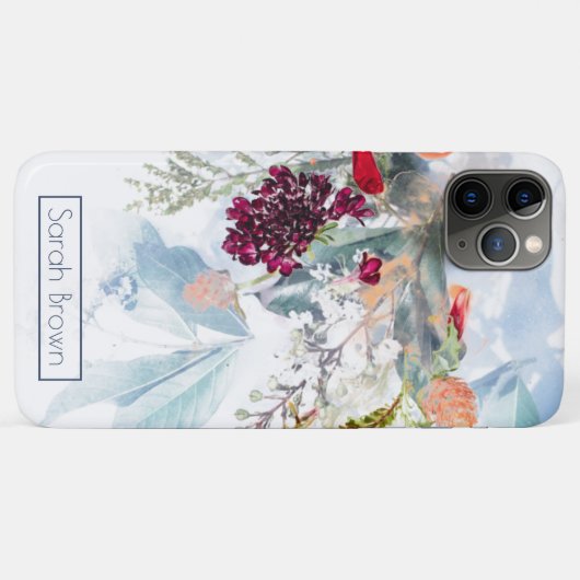 ROOD WIT & SINAASAPPEL ELEGANTE BLOEM Case-Mate iPhone CASE (Achterkant (horizontaal))