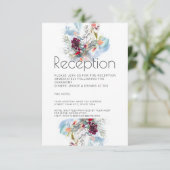 ROOD WIT & SINAASAPPEL ELEGANTE ONTVANGST KAART (Staand voorkant)