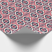 rood-wit-Slavisch patroon Cadeaupapier (Hoek)