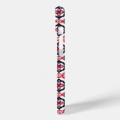 rood-wit-Slavisch patroon Case-Mate iPhone Case (Achterkant / Links)