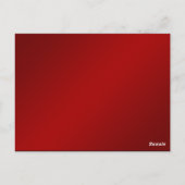 Rood Wit Sneeuwvlok Winter Bruiloft Tafel Nummer Briefkaart (Achterkant)