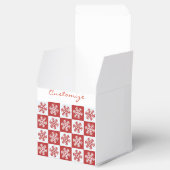 Rood/wit sneeuwvlokpatroon Thunder_Cove Bedankdoosjes (Geopend)