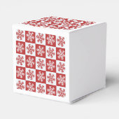 Rood/wit sneeuwvlokpatroon Thunder_Cove Bedankdoosjes (Achterkant)