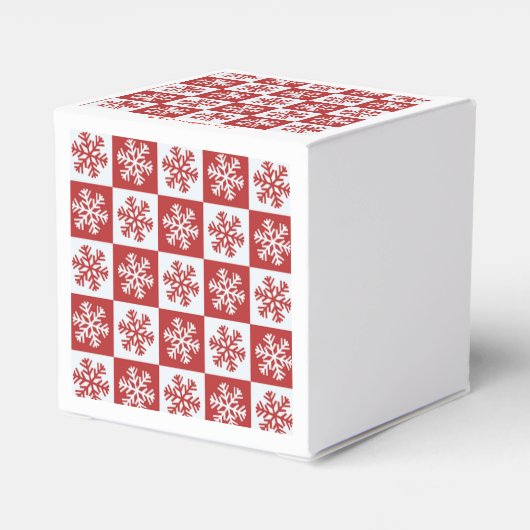 Rood/wit sneeuwvlokpatroon Thunder_Cove Bedankdoosjes (Achterkant)