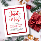 Rood & Wit Sparkle | Christmas Budget Invitation