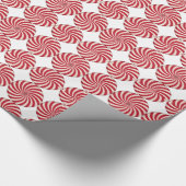 ROOD-WIT SPIRAALVORMIG VAKANTIEPAPIER CADEAUPAPIER (Hoek)