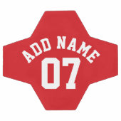 Rood & Wit Sport Jersey Custom Name Number Voetbal (Enkel)