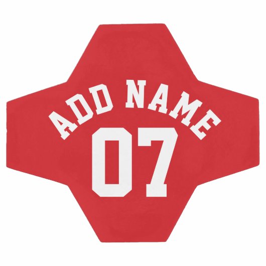 Rood & Wit Sport Jersey Custom Name Number Voetbal (Enkel)