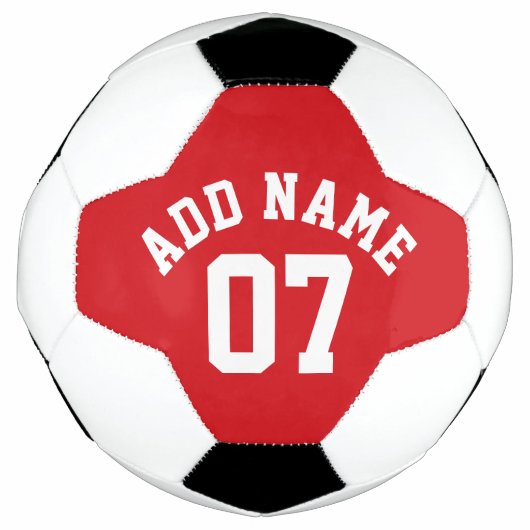 Rood & Wit Sport Jersey Custom Name Number Voetbal (Voorkant)