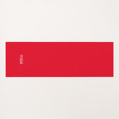 Rood wit Star-patroon op zwart Yogamat (Achterkant (horizontaal))