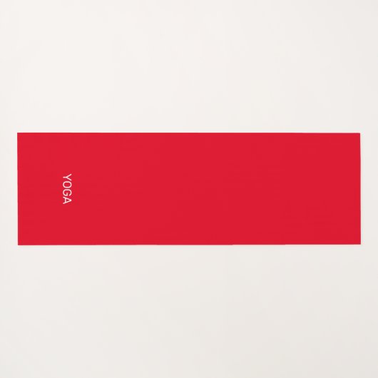 Rood wit Star-patroon op zwart Yogamat (Achterkant (horizontaal))