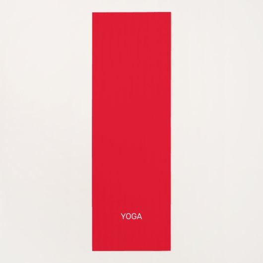 Rood wit Star-patroon op zwart Yogamat (Achterkant)