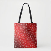 rood,wit,ster, sterren, Kerstmis + Voorbeeld, gekl Tote Bag (Voorkant)