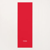 Rood wit sterpatroon op zwart yogamat (Achterkant)