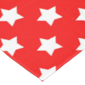 Rood wit sterren patroon decoratief tafelkleed (Gekanteld)