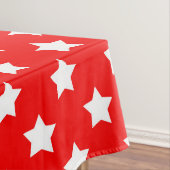 Rood wit sterren patroon decoratief tafelkleed (Voorbeeld)