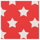 Rood Wit Sterren Patroon Decoratief Textiel Stof (Close Up)