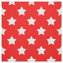 Rood Wit Sterren Patroon Decoratief Textiel Stof