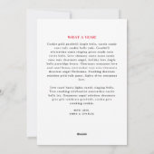 Rood Wit  Stijl Acht foto Warm Wishes Feestdagenkaart (Achterkant)