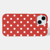 Rood-wit Stippenpatroon Case-Mate iPhone Case (Achterkant (horizontaal))