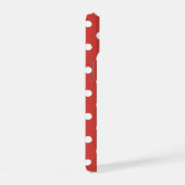 Rood-wit Stippenpatroon iPhone 15 Case (Rechterkant)