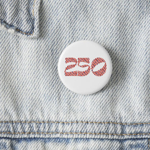 Rood Wit Streep Blauw Sterren Amerika 250 Verjaard Ronde Button 3,2 Cm