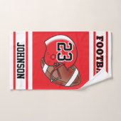 Rood & Wit Stripe Football Jersey Handdoek (Handdoek)