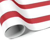 Rood & Wit Stripe Kerstpapier Cadeaupapier (Rol Hoek)