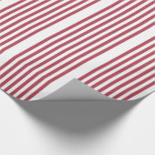 Rood wit strippes design — papier voor het ompakke (Hoek)