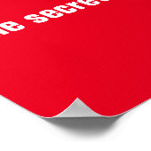 Rood Wit Succes Motivatie Inspirerend Poster (Hoek)