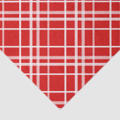Rood Wit Tartan Plak Patroon Ontwerp Tissuepapier (Detail)