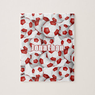 rood wit team kleuren jongens voetbal legpuzzel