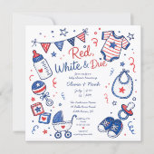 Rood Wit & Terecht Uitnodiging (Voorkant)