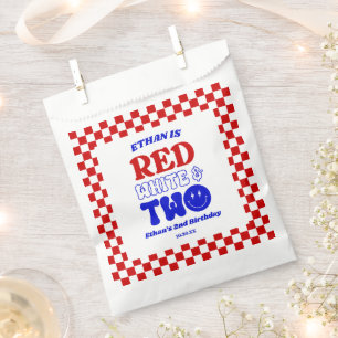 Rood Wit & Twee 4 juli 2 Verjaardagsfeest Bedankzakje