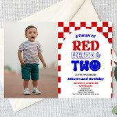 Rood Wit & Twee 4 juli 2 Verjaardagsfeest Kaart