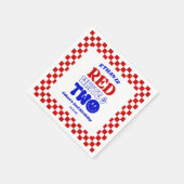 Rood Wit & Twee 4 juli 2 Verjaardagsfeest Servet (Hoek)