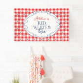 Rood Wit & Tweede Verjaardagsfeestje Spandoek (Insitu)