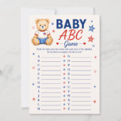 Rood Wit & Uitgerekend Baby ABC Spel Kaart (Voorkant)