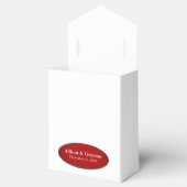 Rood & Wit Vakantie bruiloft Bedankdoosjes (Geopend)