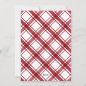 Rood Wit Vakantie Foto Collage Kaart (Achterkant)