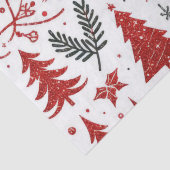 Rood wit vakantieweefsel papier (Detail)