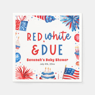 Rood, Wit & Van Tevoren Geslachtsonbekende Babybor Servet